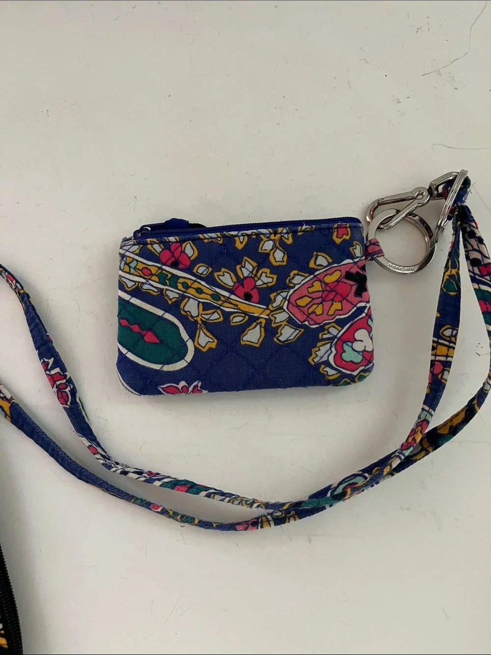 Vera Bradley Bundle  2 Cosmetic Zipper Bags plus 1 Zip ID Wallet/lanyard